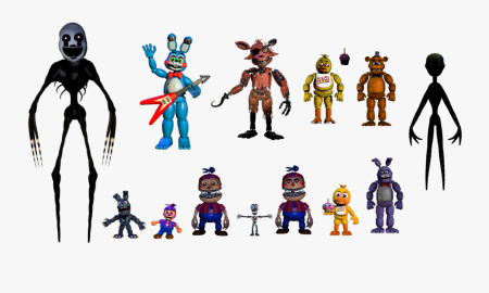 Персонажи FNAF по частям