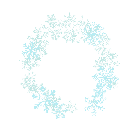 Рамка из снежинок