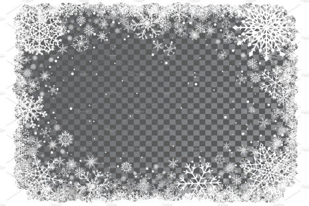 Рамка снежинки