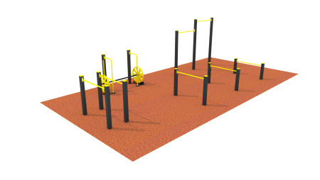 Workout площадка 3ds Max