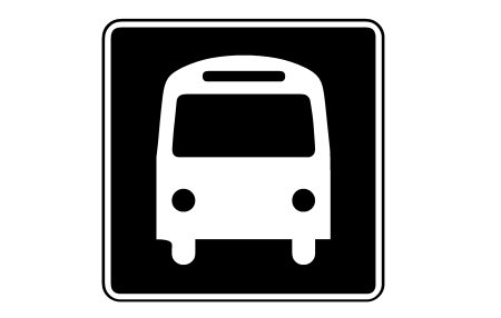 Пиктограмма автобусная остановка