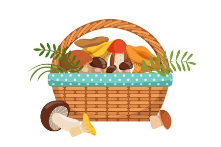 Корзина с грибами