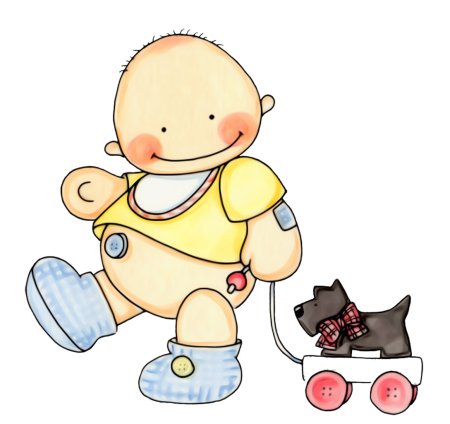 Дети с игрушками вектор