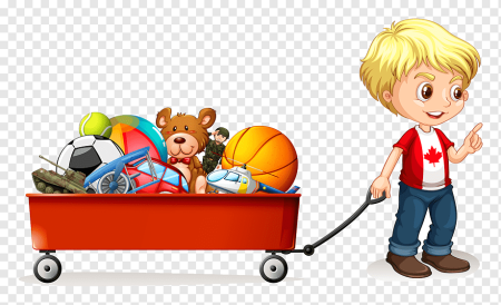 Ребенок с игрушкой мультяшный