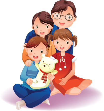 Родители и дети клипарт