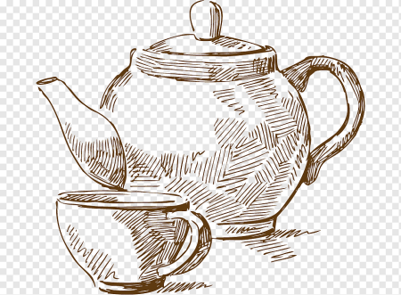 Чайник графический рисунок