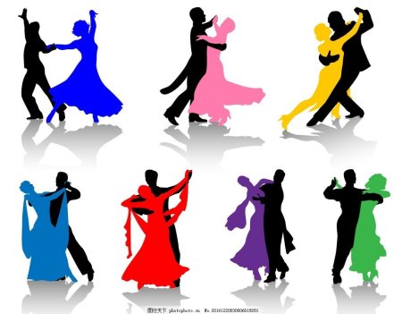 Бальные танцы силуэты дети