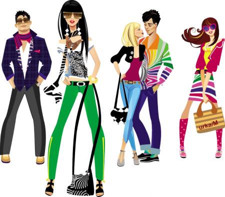 Мультяшные маленькие люди