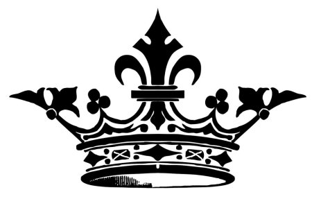 Корона черно белая