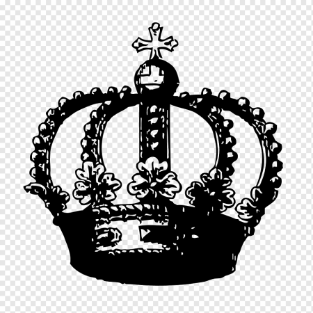 Корона черно белая