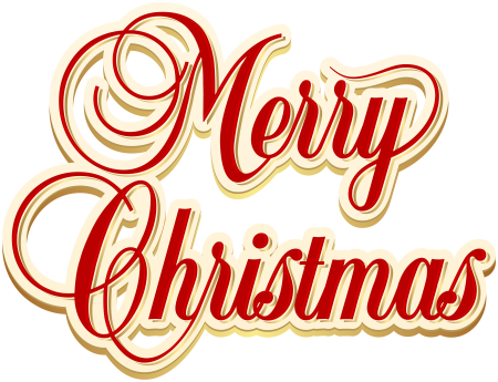 Красивая надпись Merry Christmas