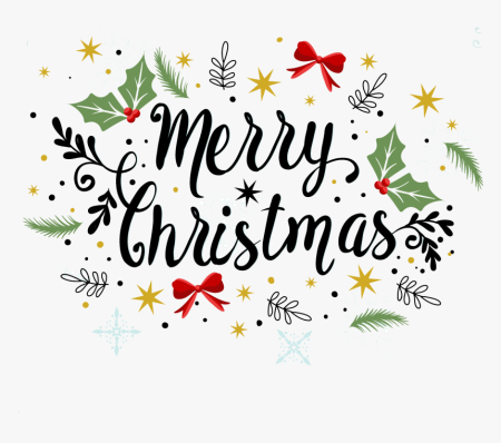 Merry Christmas на прозрачном фоне