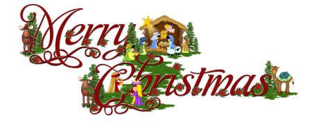 Merry Christmas на голубом фоне
