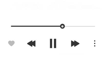 Кнопки плеера на прозрачном фоне