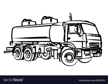 ГАЗ водовоз модель вид сбоку