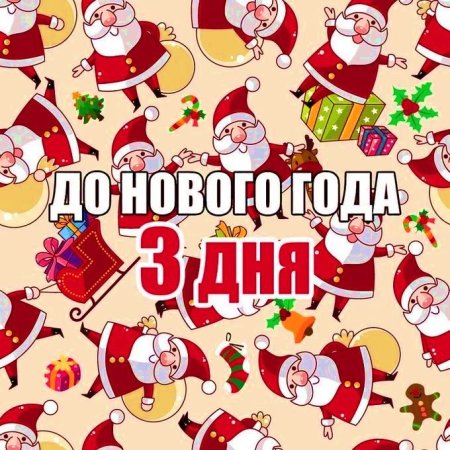 До нового года осталось 3 дня
