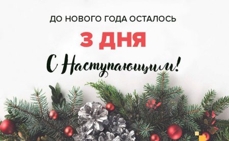 До нового года осталось 3 дня