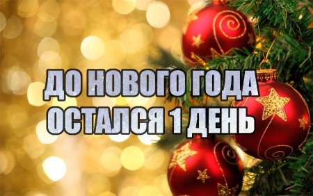 До нового года остался 1 день