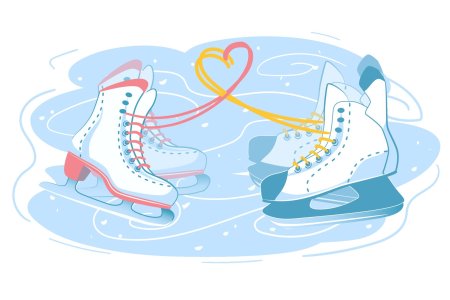 Коньки рисунок без фона