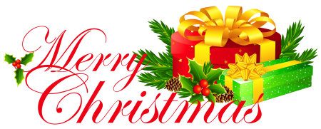Merry Christmas на прозрачном фоне
