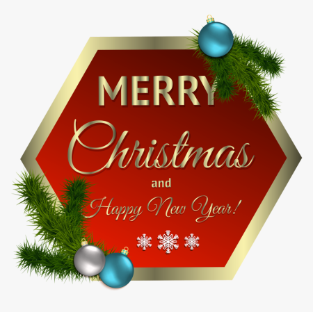 Надпись Happy Christmas