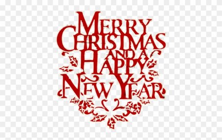Merry Christmas and Happy New year надпись