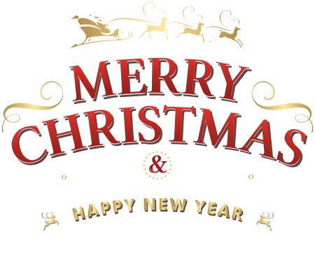 Merry Christmas and Happy New year надпись