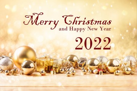 Merry Christmas and Happy New year надпись