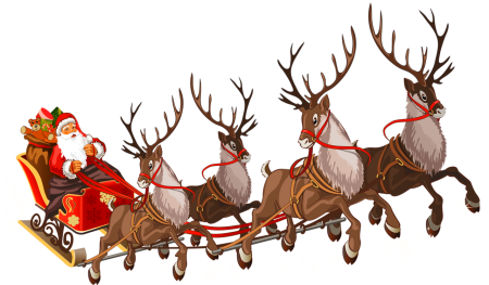 Ездовой олень Санта Клауса