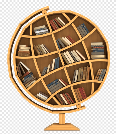 Круглые полки для книг