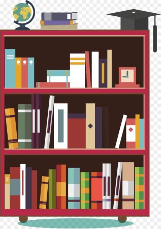 Стеллаж с книгами вектор