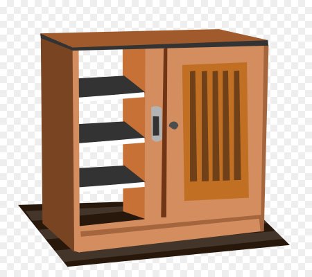 Шкафчик на прозрачном фоне