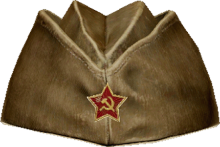 Пилотка Военная на прозрачном фоне