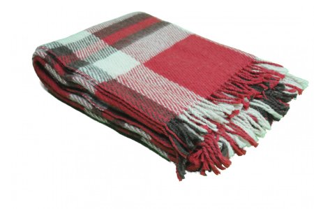 Плед на белом фоне