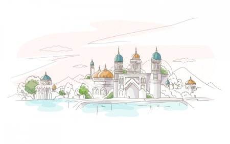 Храм рисунок