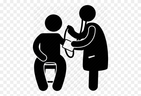 Пациент на прозрачном фоне