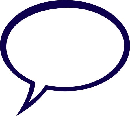 Речевое облако на прозрачном фоне