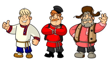 Русский мужик вектор