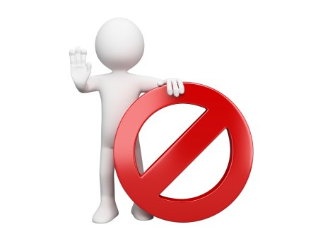 Человечек запрещает