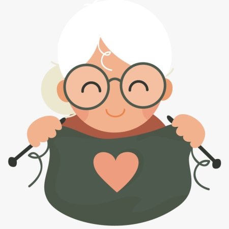 Бабушка векторное изображение