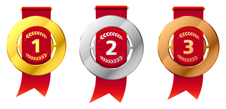 Первое второе третье место