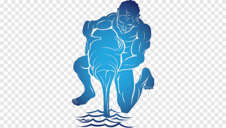 Знак Водолея на прозрачном фоне