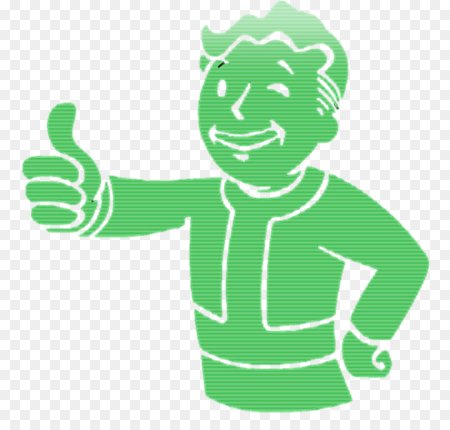 Vault boy зеленый