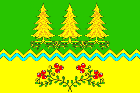 Флаг Октябрьского района ХМАО Югра
