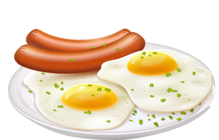 Яичница с сосисками