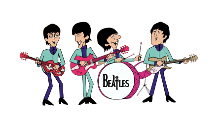 Битлз на прозрачном фоне