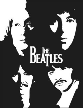 Группа the Beatles трафарет