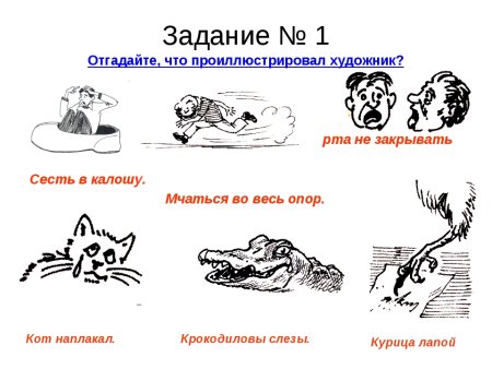 Фразеологизмы в картинках