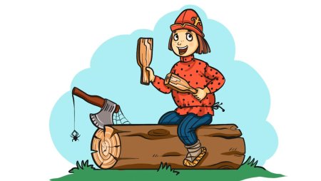 Бить Баклуши иллюстрация