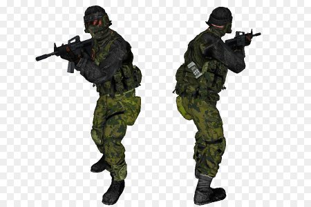 Солдат вид сверху